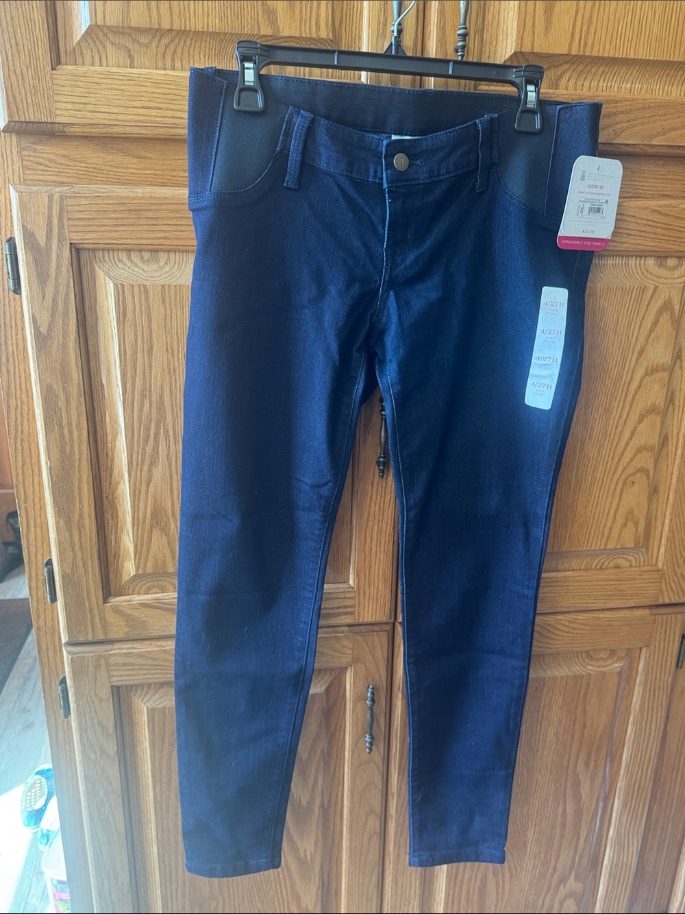 Ingrid & Isabel Dark Navy Pull-On Skinny Maternity Jeans